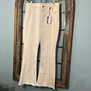 Studio Blue Cream Flair Jeans | Size 33 | NWT Y2K
